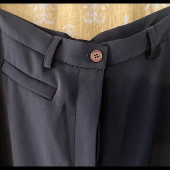 Y2K Halston Suit 10 Long Blazer Wide Leg Pants Minimalist Capsule Luxury - Picture 10 of 13